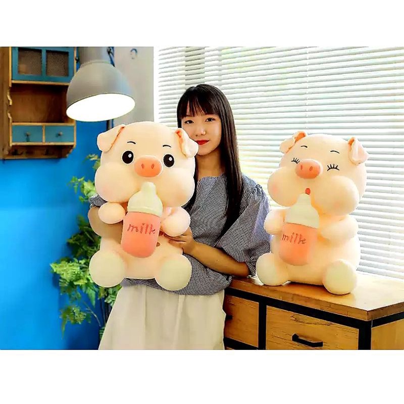 Gấu bông to Heo Lợn ôm