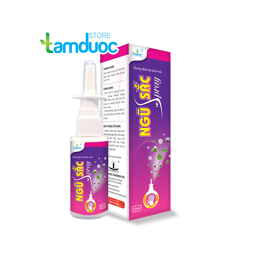Xịt mũi Ngũ Sắc Spray hỗ trợ phòng ngừa và giảm viêm xoang