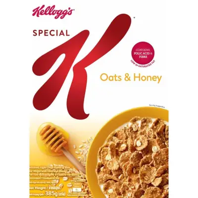 [HCM]Ngũ cốc ăn sáng Kelloggs Special K Oats & Honey 385g