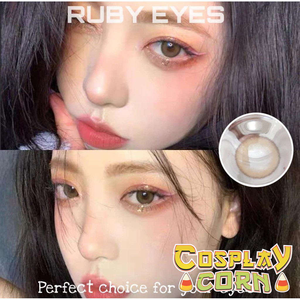 Tổng Hợp 14 Mẫu Lens Ruby Eyes Nâu Hot