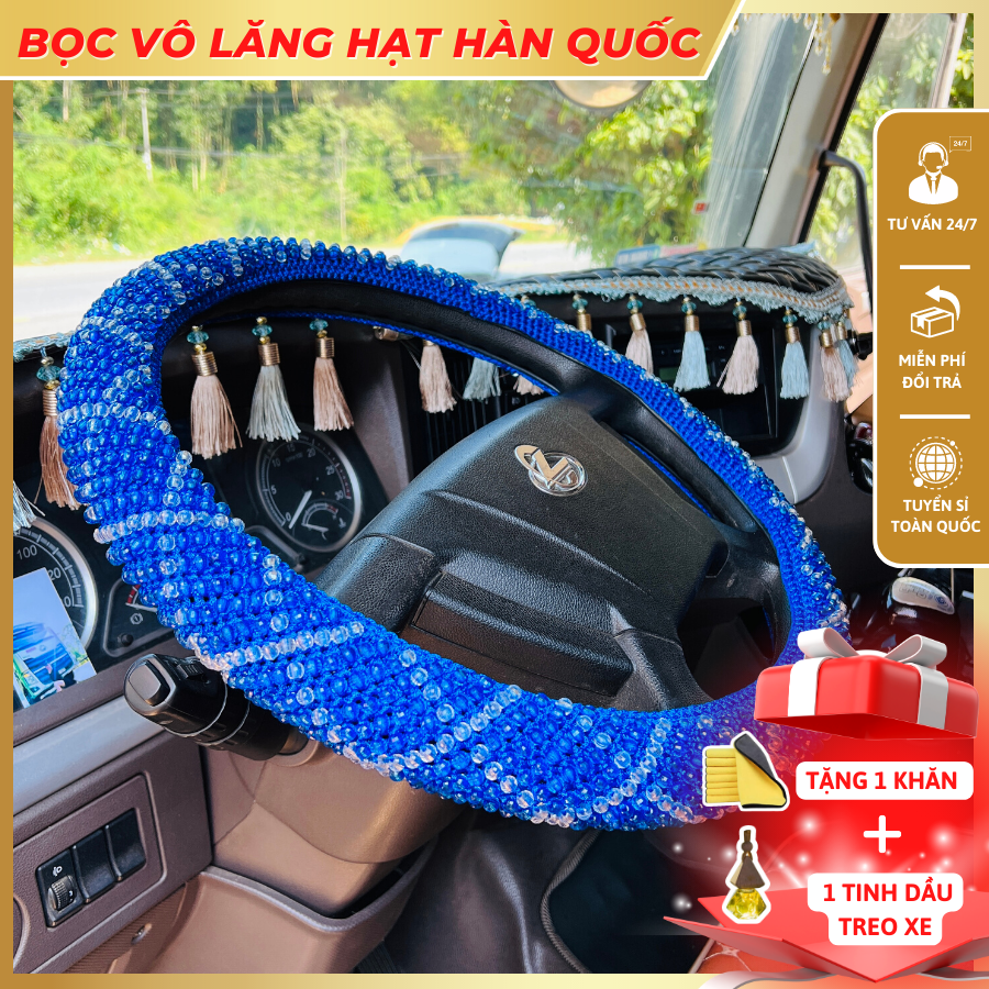 Bọc Vô lăng hạt cườm HQ loại 2 đủ màu đủ size