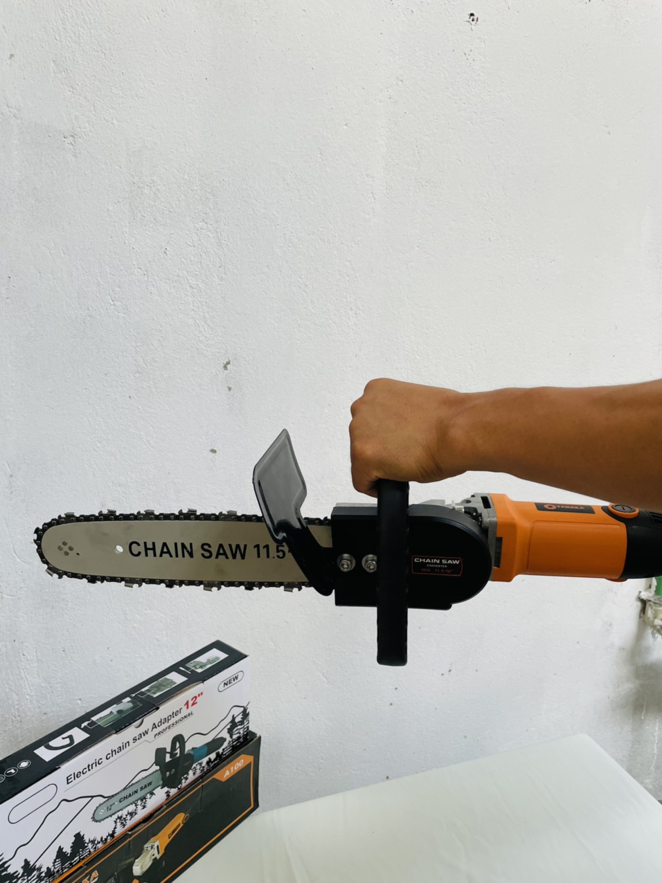 Combo máy mài kèm lưỡi cưa xích cắt cây