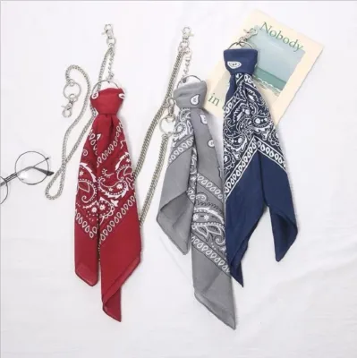 [HCM]Chain quần streetwear - Khăn bandana turban vuông thời trang nhiều kiểu dáng đường phố hip hop cực chất xích móc khăn
