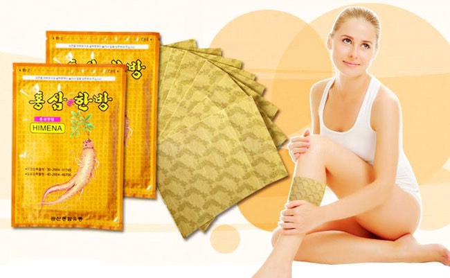 Miếng dán hồng sâm Himena Korea 20 miếng gói COMBO 5 GÓI