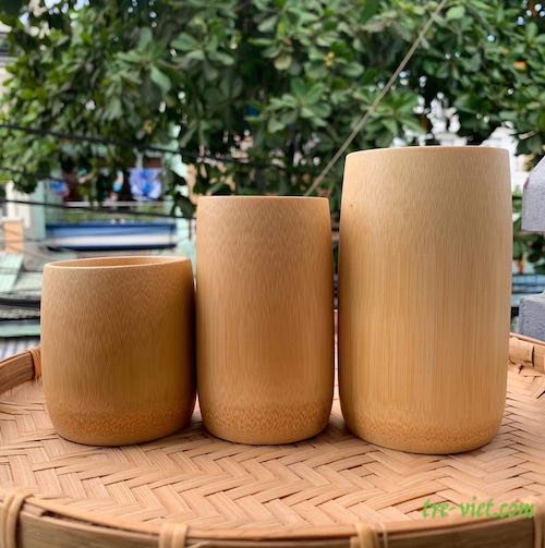 [HCM]Cốc Tre đẹp - Ly tre tự nhiên dùng uống nước - Bamboo Cup - có sẵn 3 size