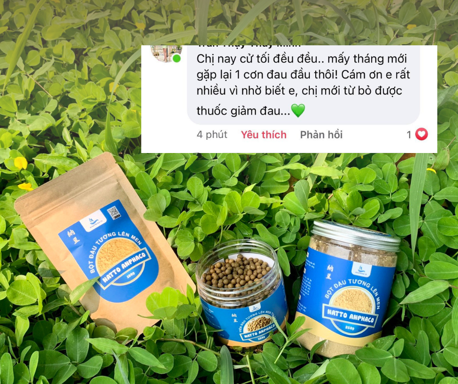 Men làm Natto đậu tương lên men Anphaco