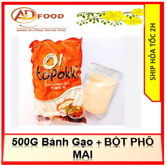 500g bánh gạo +100g bột phô mai