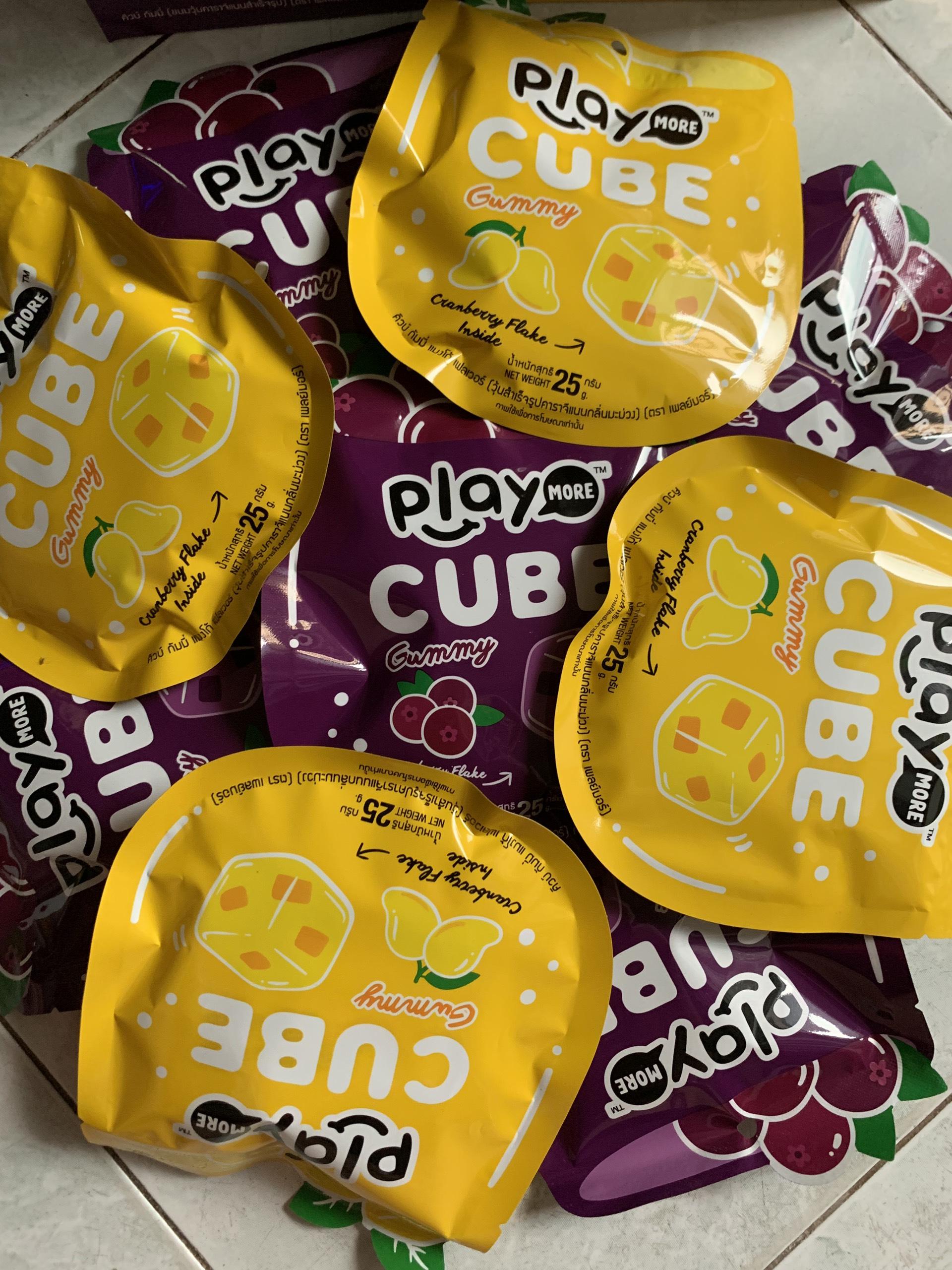 Gói Kẹo thạch Play More CUBE Gummy loại 25g