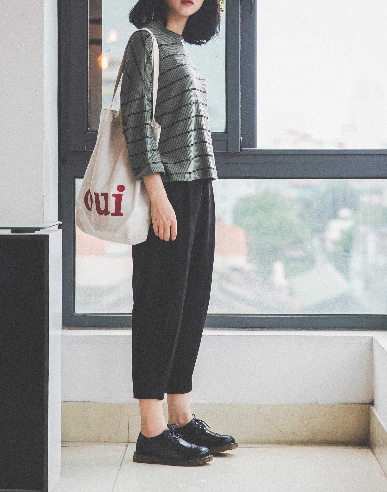 Quần Baggy Bo Gấu Đen [Madelen]