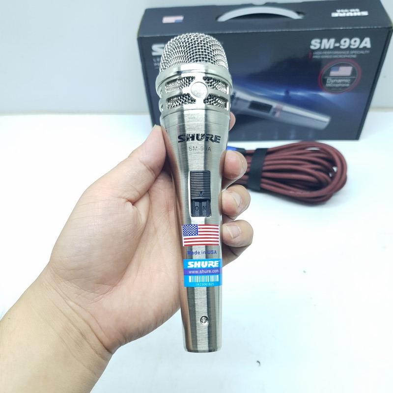 Micro có dây hát karaoke SHURE SM-99A CAO CẤP NEW 2019