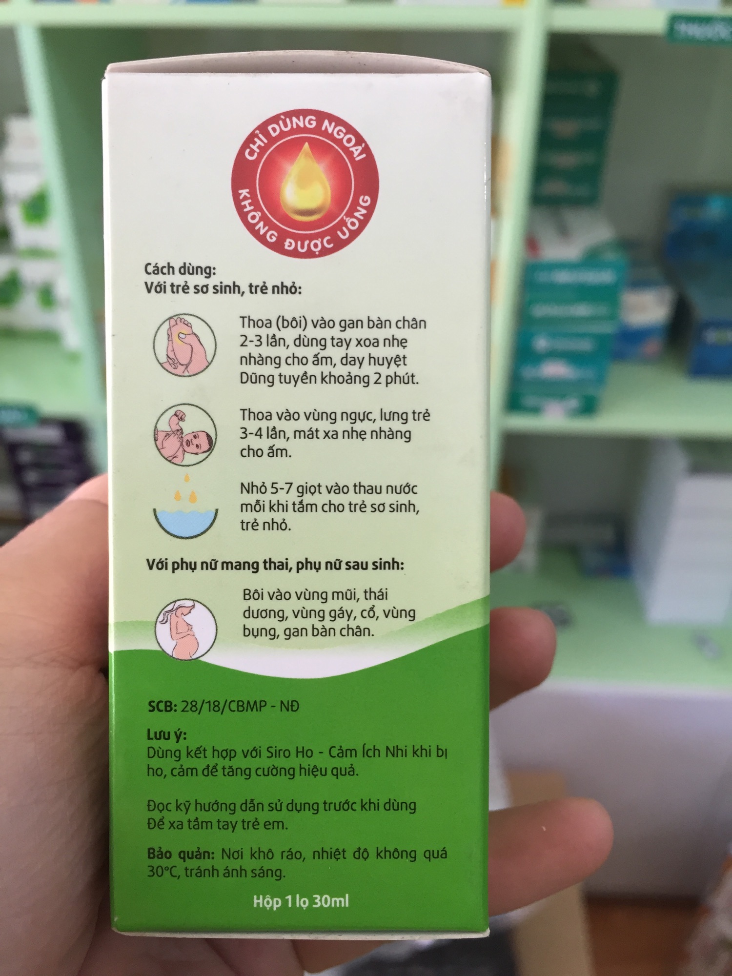 Dầu tràm khuynh diệp Ích nhi