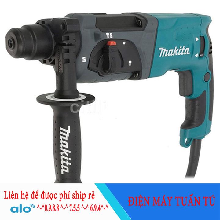 MÁY KHOAN BÊ TÔNG MAKITA-HR2470F 3 CHỨC NĂNG , máy khoan bê tông , máy khoan máy đục - Máy khoan bê tông Makita - BH 6 tháng