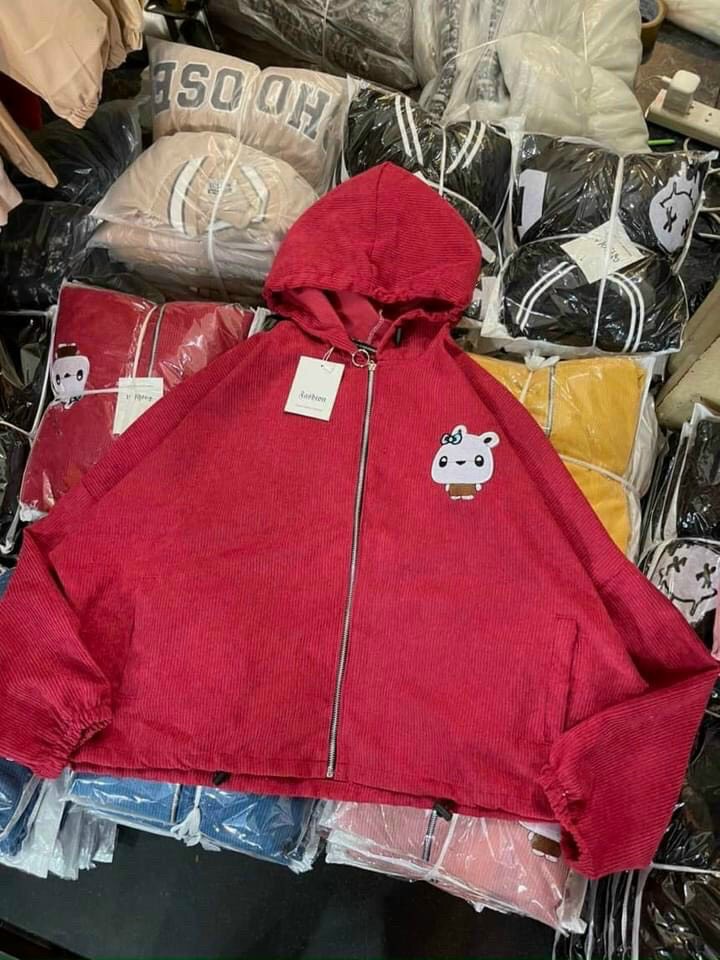Áo khoác kaki nhung quảng châu mới