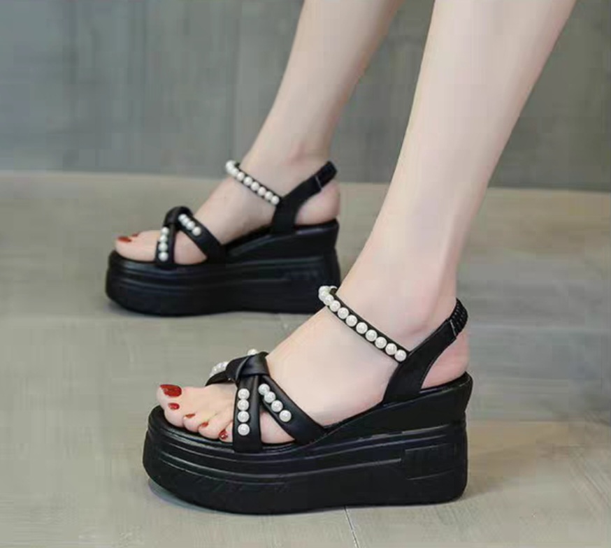 Sandal đế xuồng dây ngọc 9p