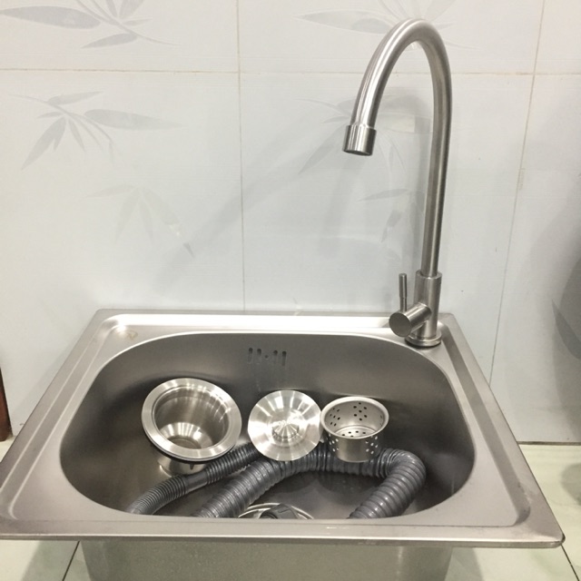 Chậu Rửa Chén 1 Hộc Inox Kích Thước 42x37cm