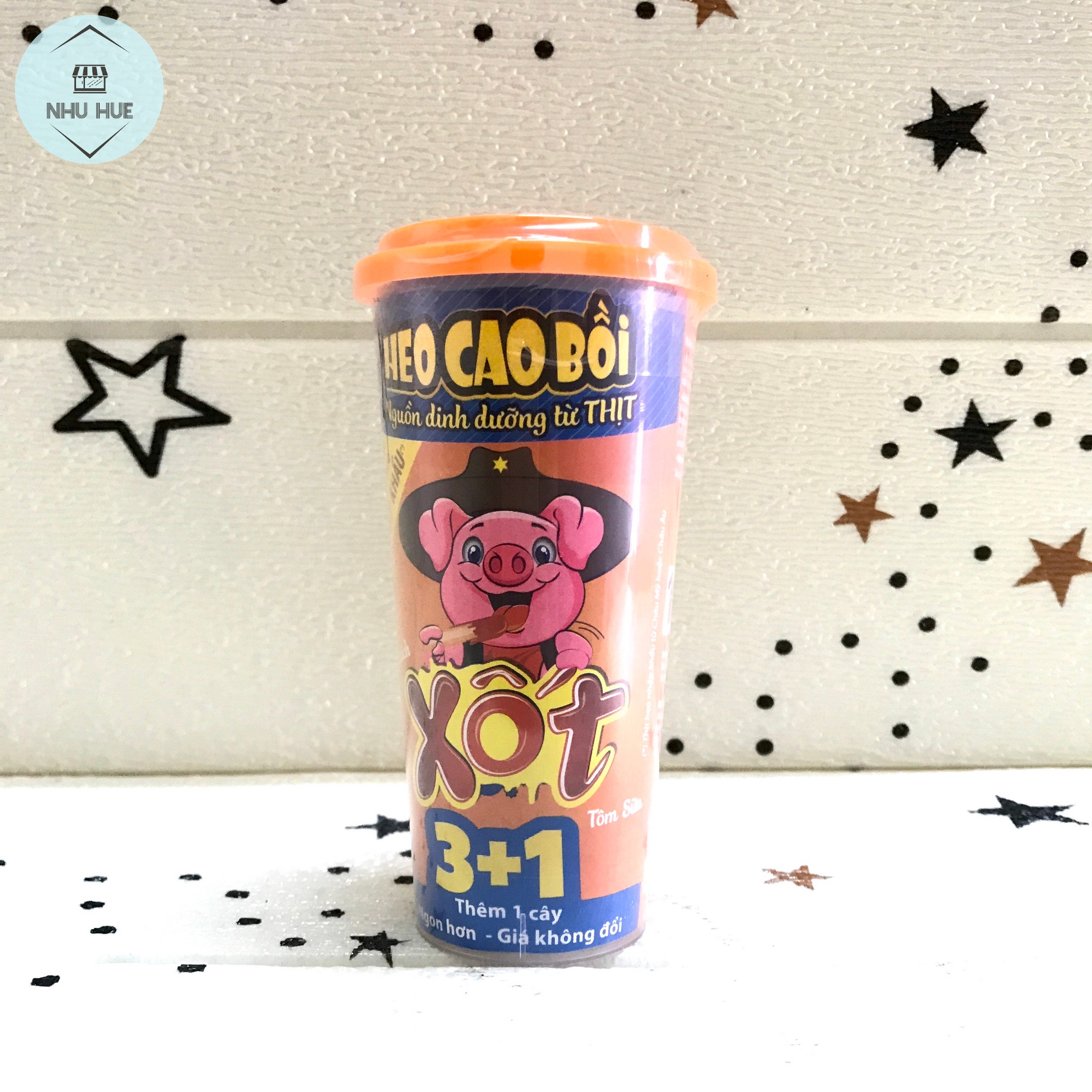 Xúc xích lắc Heo Cao Bồi (5 hộp x 4 cây x 16g)