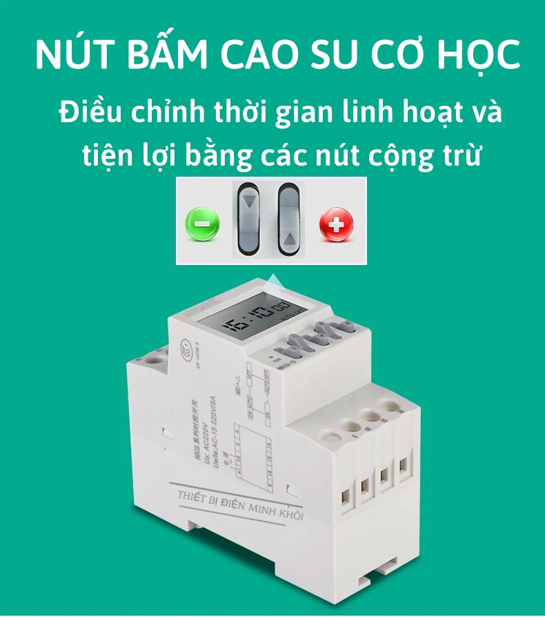 Công Tắc Hẹn Giờ Chu Kỳ Tháng NKG-5,timer hẹn giờ chu kỳ tháng NKG5 ATS, công tắc điện tử, bộ timer chuyển đổi nguồn