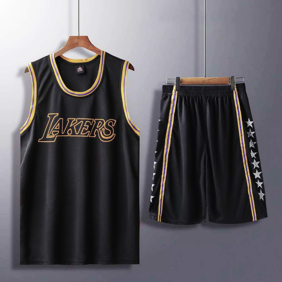 Competition clothing set basketball team Los Angeles Lakers-suit Basketball NBA-set basketball