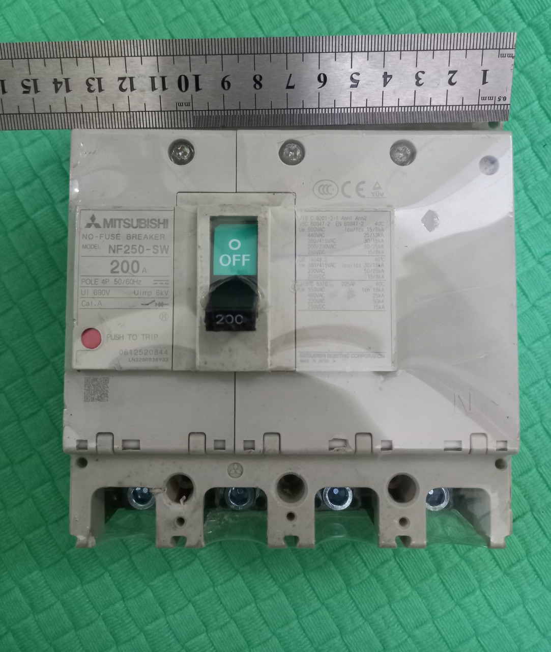 APTOMAT 3 PHA 4 CỰC NHẬT BẢN 75A 200A 225A XỊN