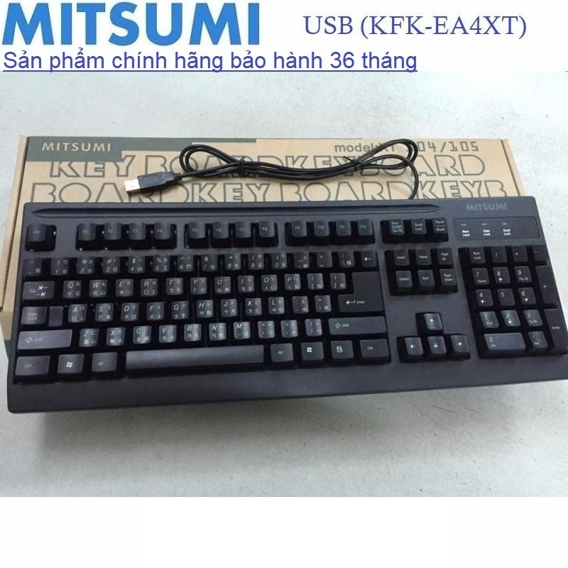 Bộ bàn phím chuột Mitsumi cổng USB  bảo hành 36 tháng