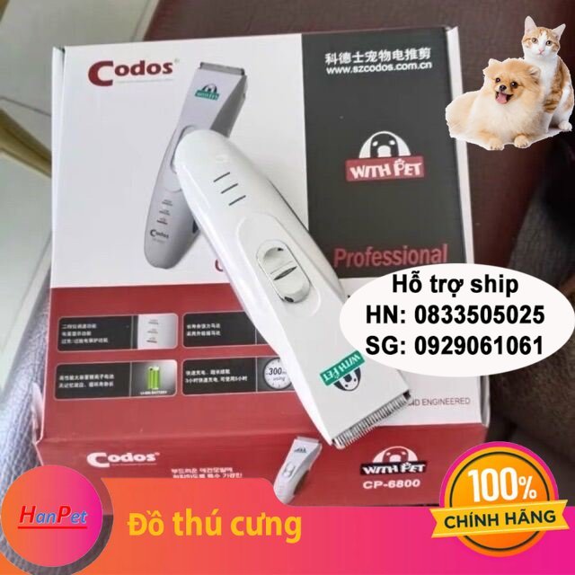 Hanpet -tông đơ cắt lông chó mèo cp6800 tonder codos 6800 loại xịn