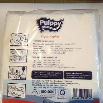 [HCM]2 Khăn giấy vuông Pulppy 100 tờ (2 bịch )