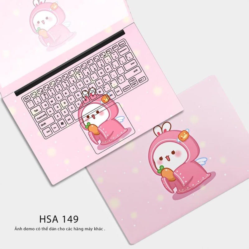 Skin latop màu hồng - miếng dán skin dễ thương cho tất cả laptop