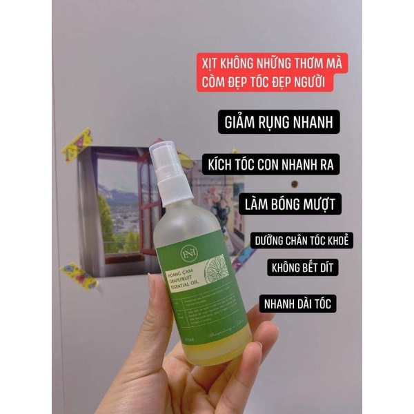 Tinh dầu bưởi Hoàng Cầm chăm sóc, kích thích mọc tóc 100ml