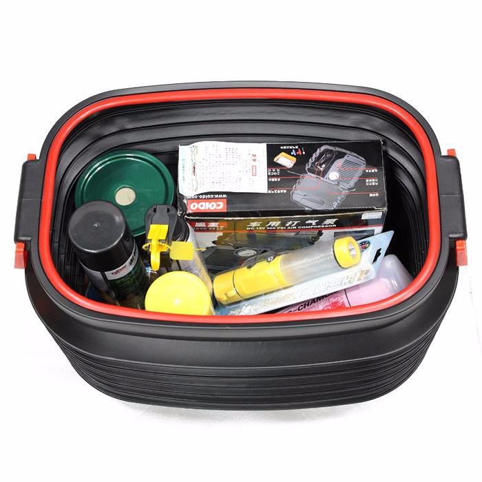 Thùng Đựng Đồ Có Nắp Co Giãn Trên Xe Hơi [ Thể Tích 40L]