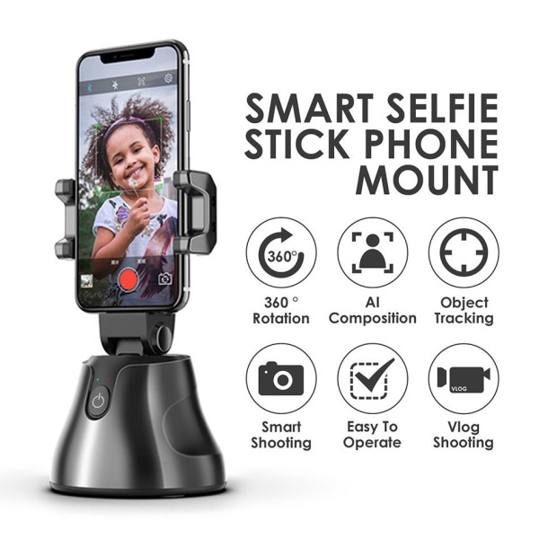 Gimbal chống rung cho điện thoại thông minh abest, camera quay video tự động tất cả trong một, khuôn mặt tự động xoay 360 ° di động