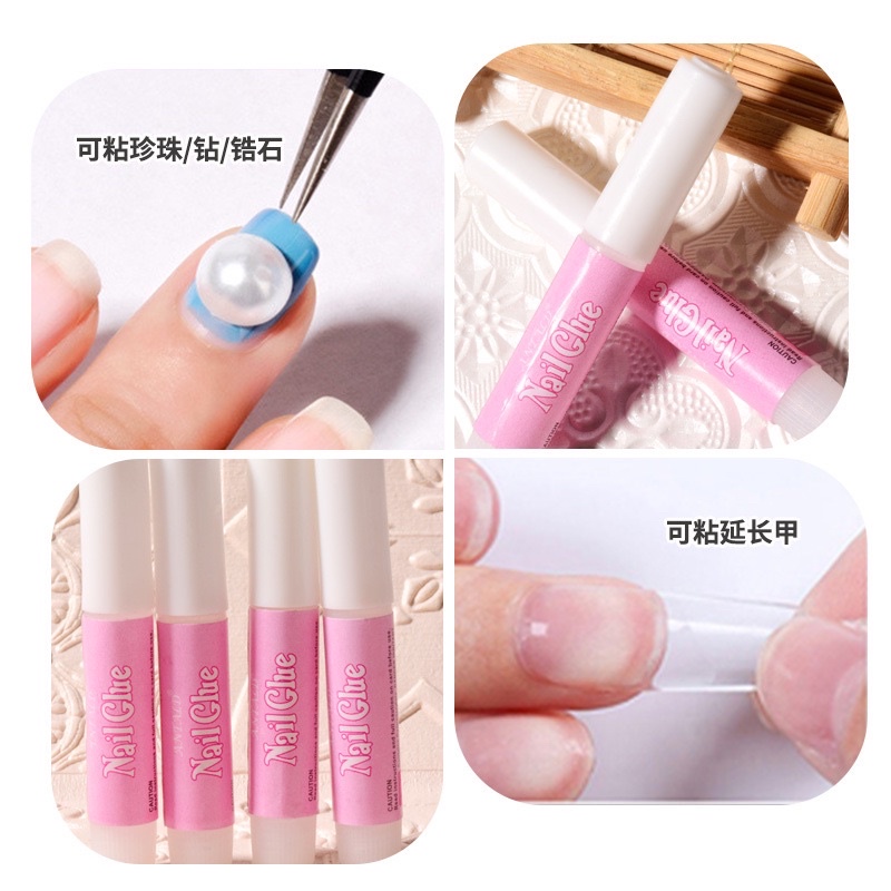 keo dán móng mini  keo dán nailbox 2g ( túi 10 tuýp) dán móng giả