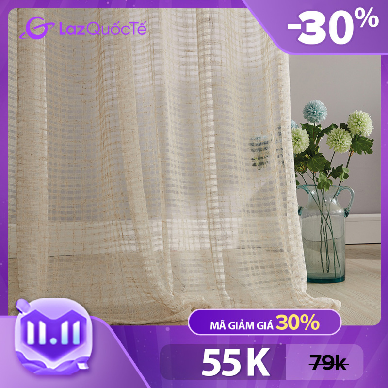 Napearl Rèm cửa/màn che vải mỏng với phong cách đơn giản hiện đại cho ngôi nhà mới của bạn vào mùa hè có kích thước 100/150/200x130/210/260cm, giá tốt - INTL