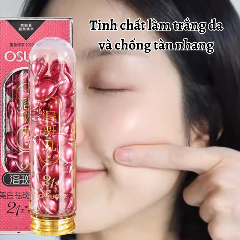 OSUFI Tinh Chất Cô Đặc Tổ Yến Trị Tàn Nhan, Đốm Da, Sậm Da Do Môi Trường, Ánh Nắng, Mất Ngủ Giúp Da Căng Bóng Trắng Đều Màu Hết Sạch Tàn Nhan