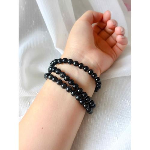 Vòng Đá Thạch Anh Tóc Đen 6 Li Đeo Tay, Tràng Cổ