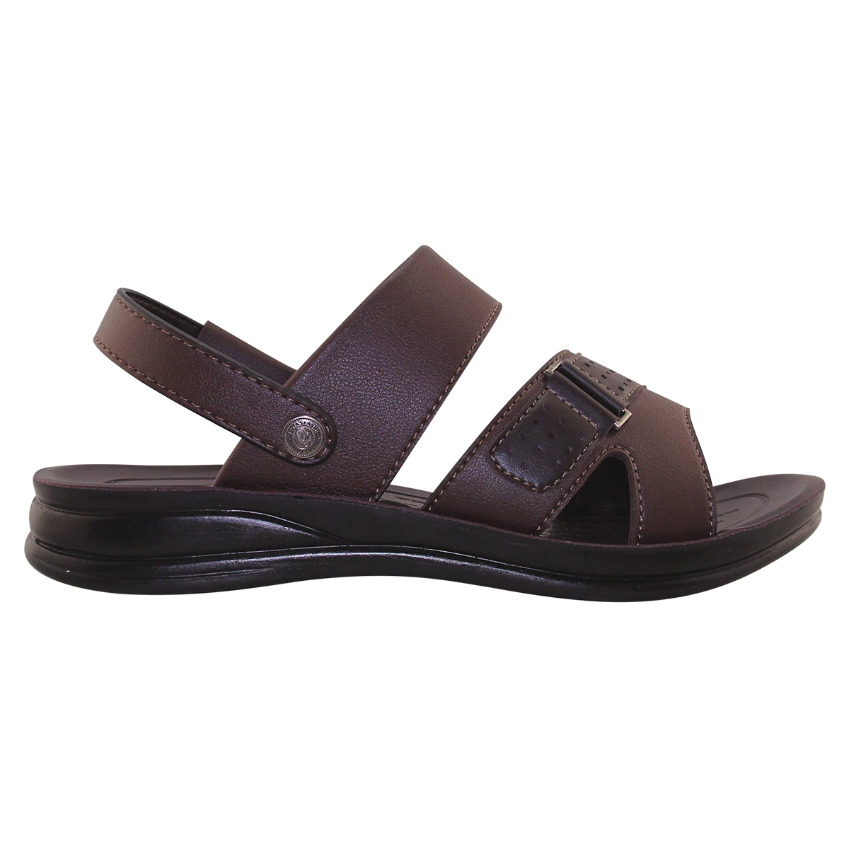 [Hoàn Xu] GIÀY SANDAL QUAI HẬU DA ĐẾ BẰNG NAM BITA'S SUM.96 (ĐEN + NÂU) - BITAS