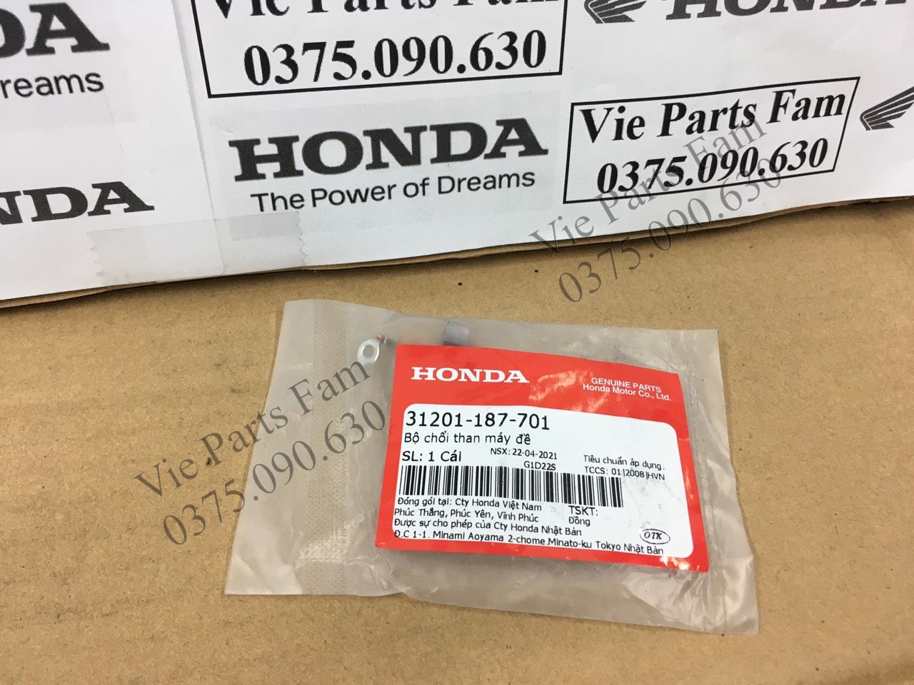 BỘ THAN ĐỀ/CHỔI THAN DREAM 100cc/ WAVE A/S/RS/RSX 100cc HONDA