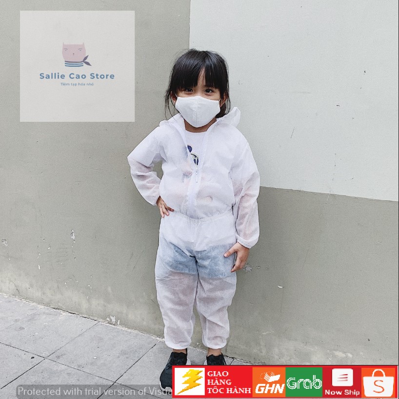 [HCM]Đồ Bảo Hộ Y Tế Trẻ em Phòng Chống Dịch (kháng khuẩn)