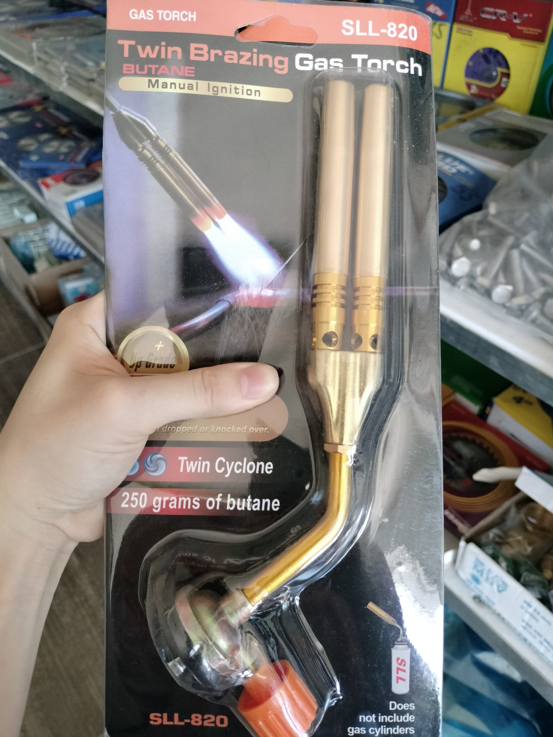 Đèn khò gas 2 mỏ mini xịn