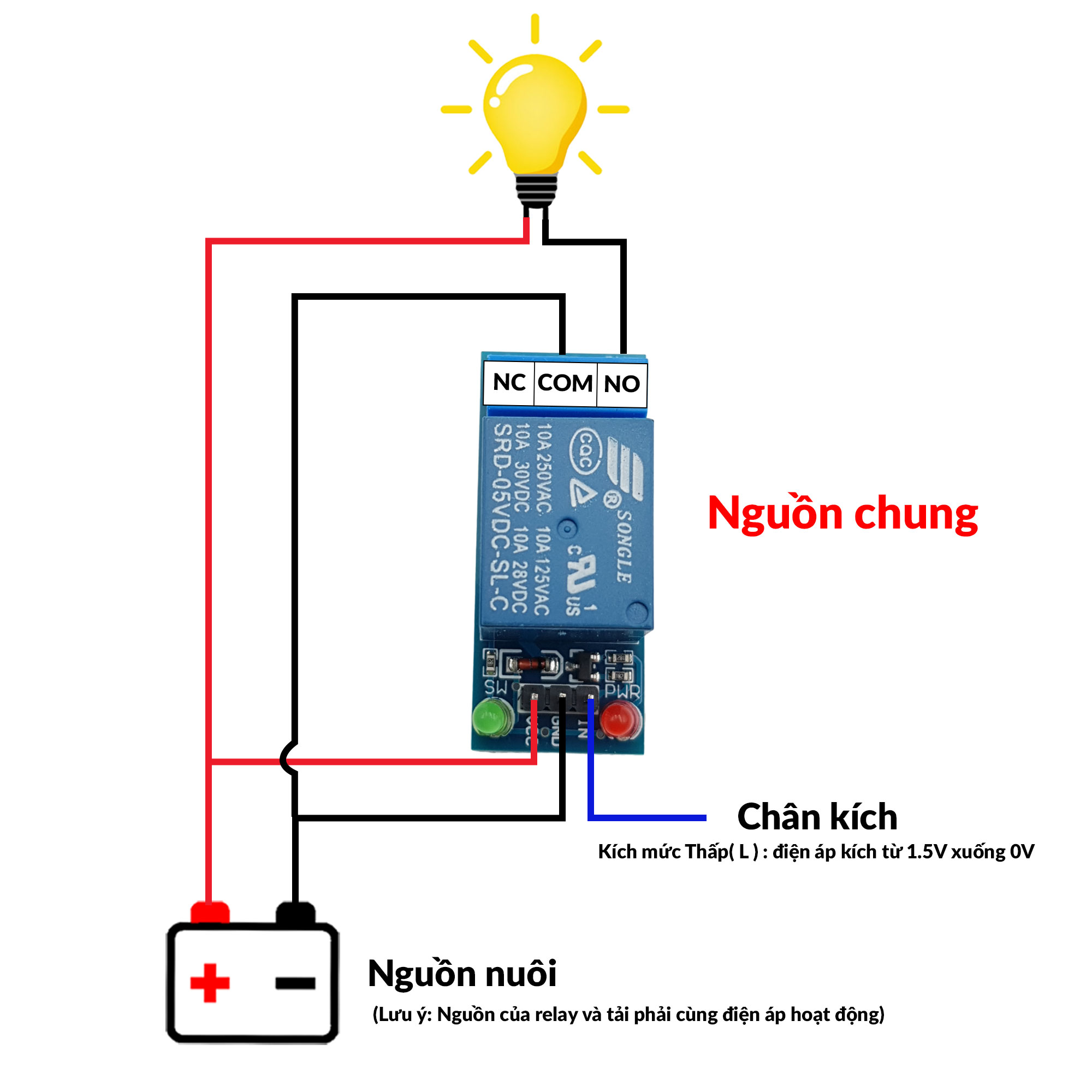 Module 8 Relay Với Opto Cách Ly (5VDC)
