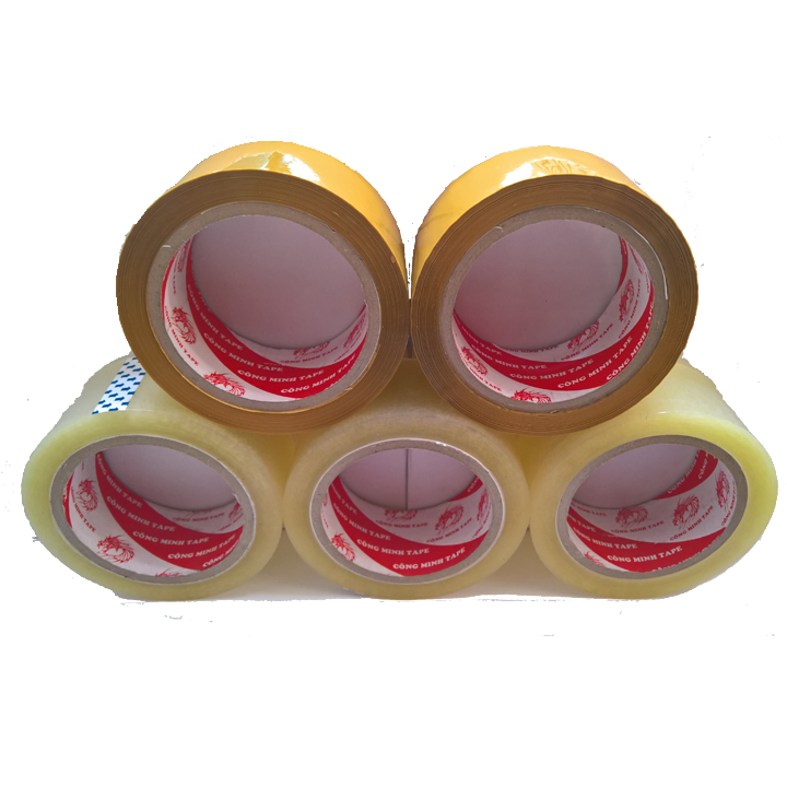 Băng keo dán thùng Công Minh 4.8cm - 200Yard (2kg/cây)