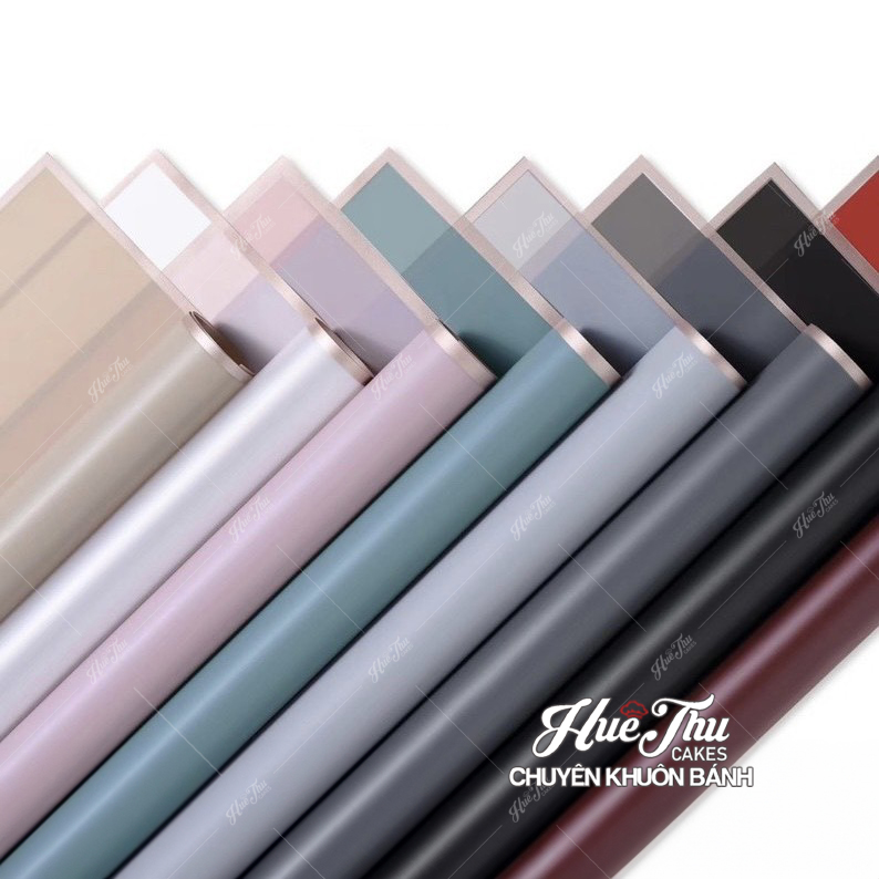 Giấy gói hoa bóng mờ viền đồng (5 tờ)