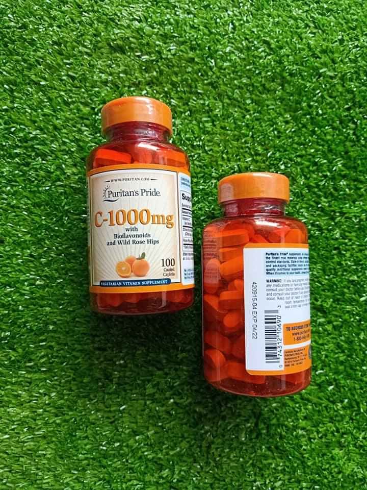 Vitamin C Timed Release 1000mg with Rose Hips Puritan's Pride 100 viên
