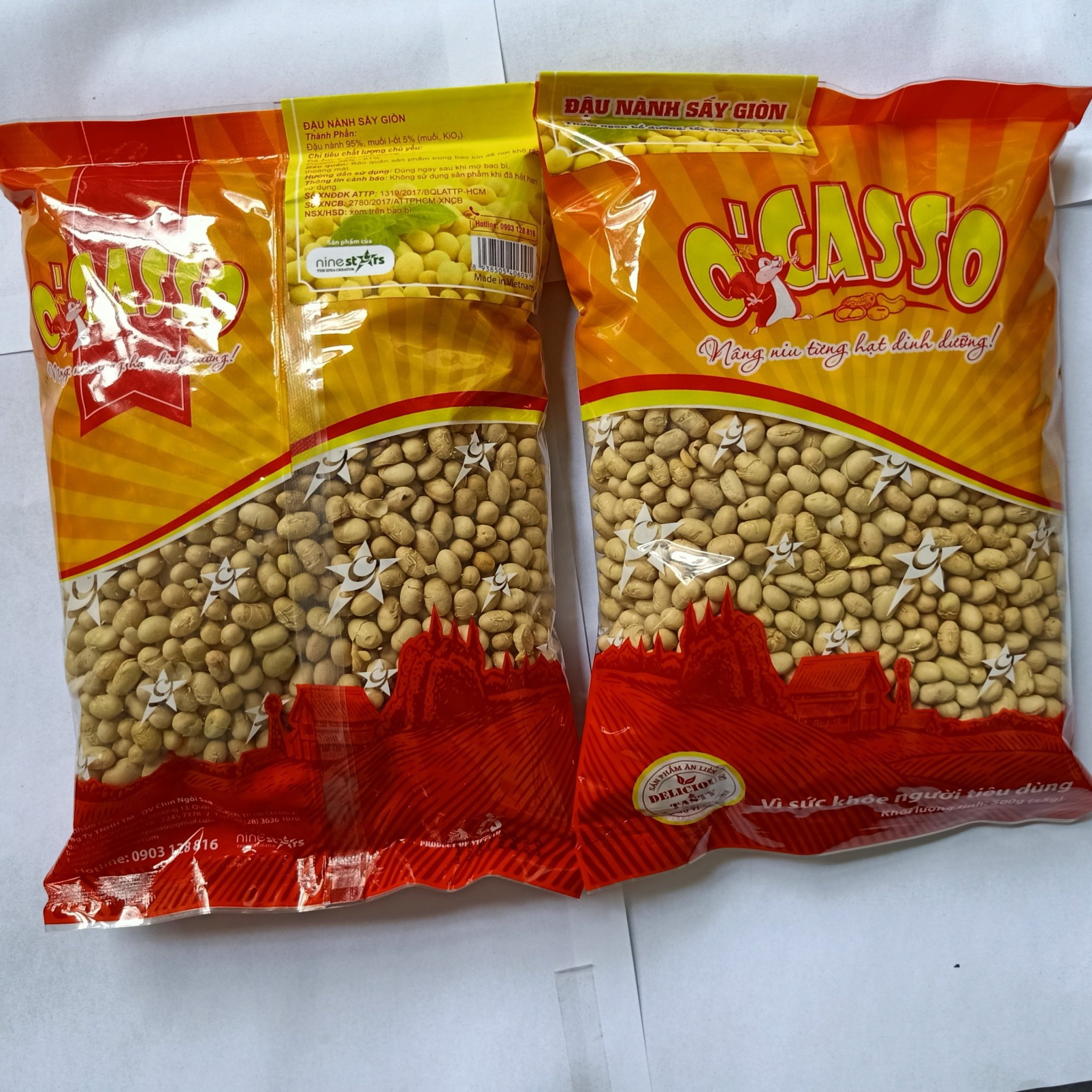 1kg Đậu nành Sấy giòn O'Casso