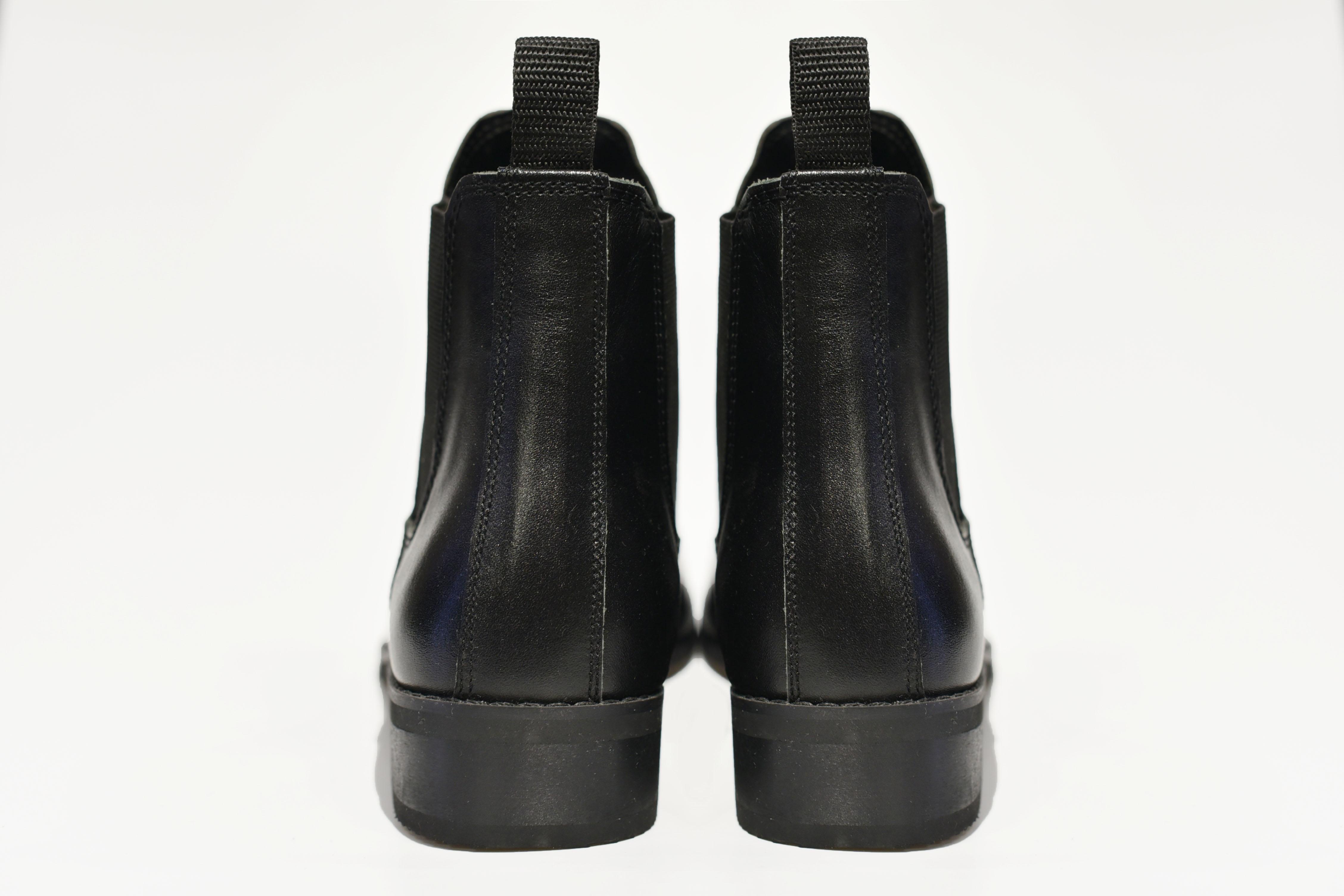[TATHANIUM Footwear] Giày Chelsea boot nam màu đen da bò trơn - Second revision