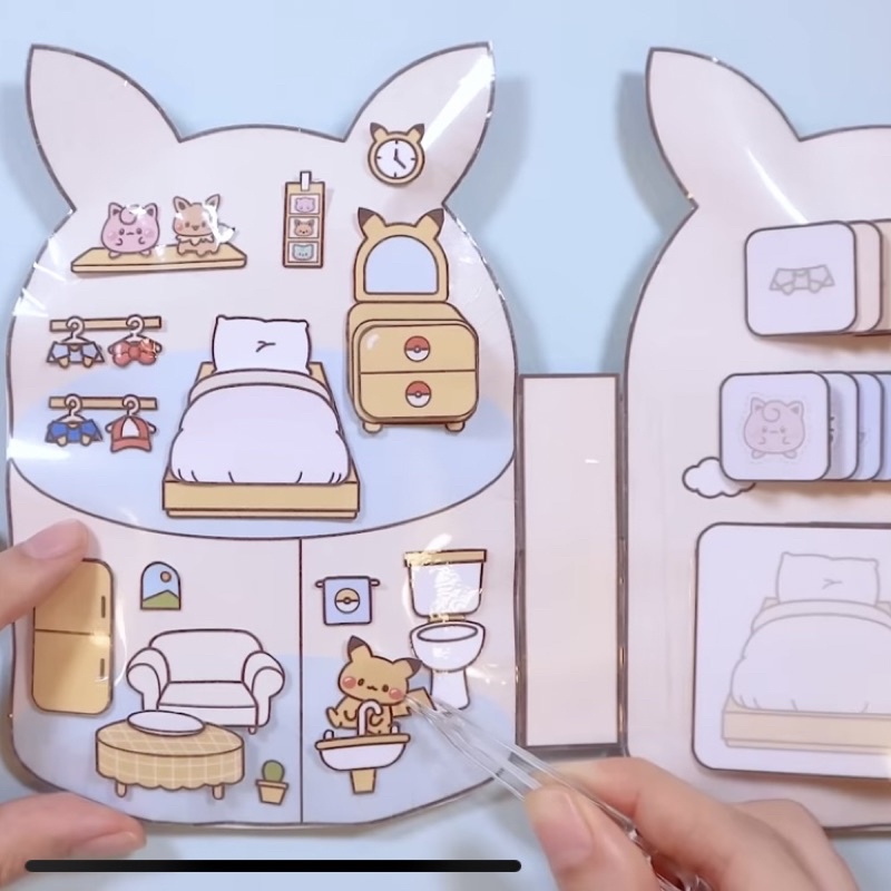 Squishy giấy nhà của Pikachu
