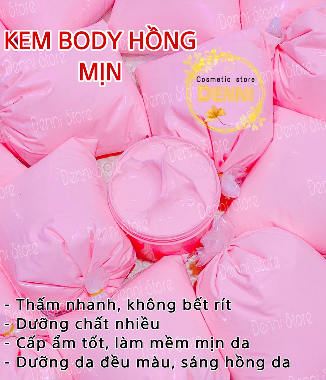 Lẻ hộp kem body hồng mềm 500g
