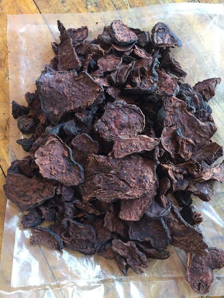 500gr  Hà Thủ Ô Đỏ Thái Lát Đã Sơ Chế Đỗ  Đen - Xanh tóc đỏ da