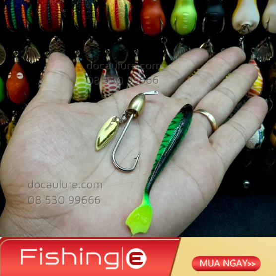 LƯỠI JIGHEAD THÉP AR15 MÓC MỒI MÊM 5g & 8g