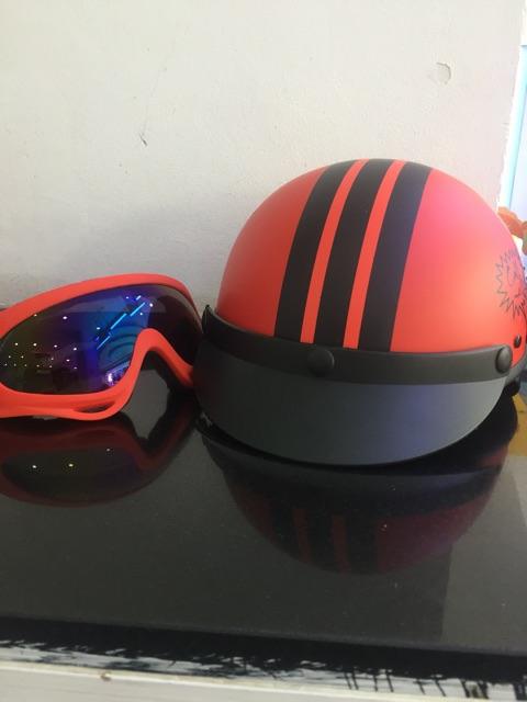 [HCM]Nón 1/2 Deadpool kèm kính uv