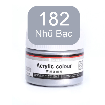 Hũ Màu Acrylic 100ml Reynolds - Sơn Acrylic Chuyên Dụng 36 Màu Nước Vẽ Áo Tô Tượng Màu Nhũ Vẽ 3D Giày Thủy Tinh Gỗ